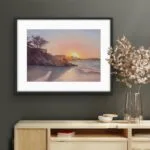 Sunset at the ocean