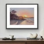 Sunset at the ocean