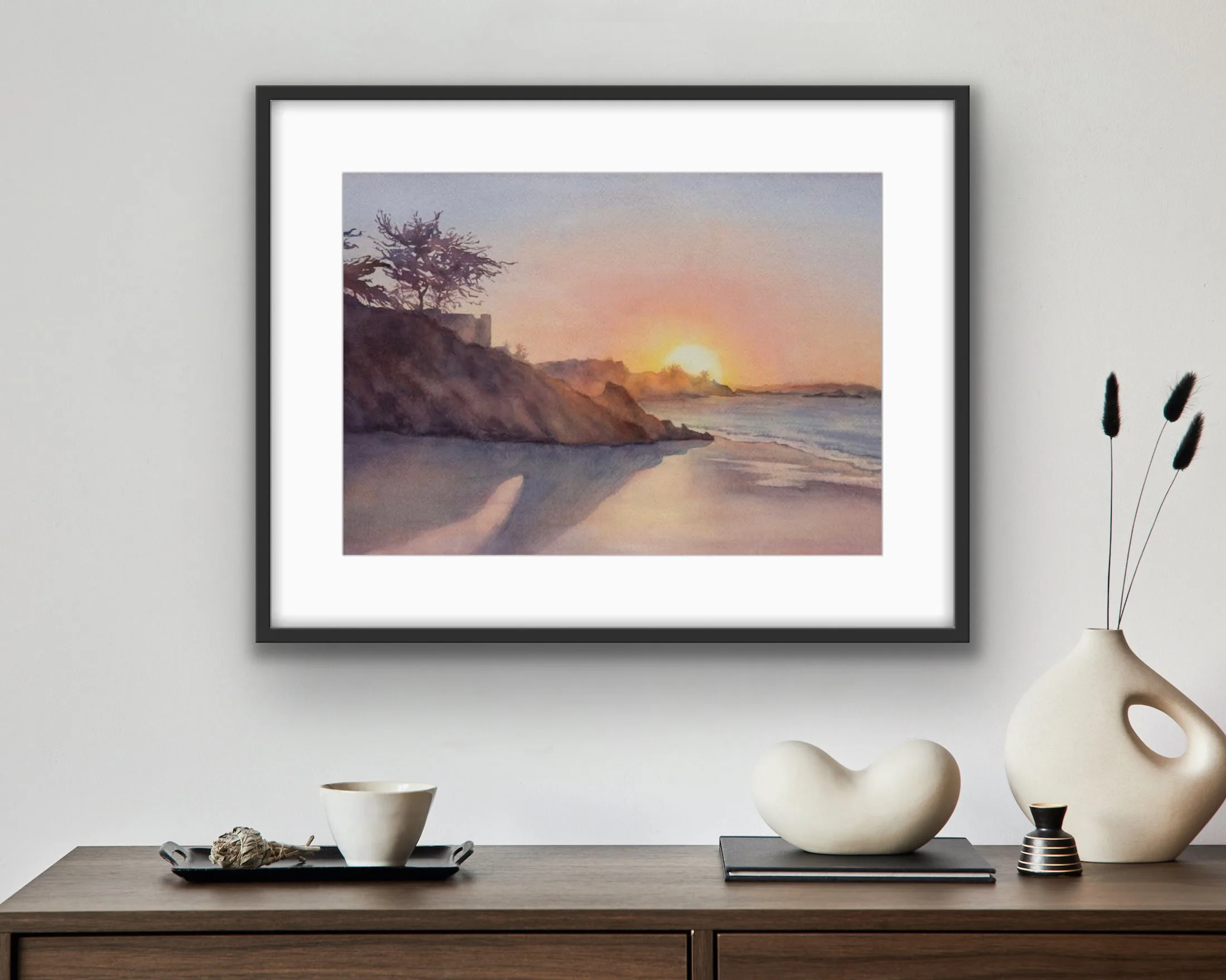 Sunset at the ocean