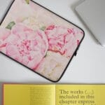 Pink Peonies Floral Laptop Case