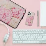 Pink Peony Flowers Art iPhone Case. "Peonies"
