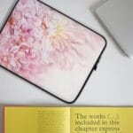 Floral Pink Peonies Laptop Case. "Peony clouds"