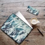 Aesthetic Abstract Ocean iPhone Case. "Music of the sea. Rhythm".