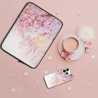 Watercolol Pink Peony Flowers iPhone Case.