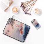 Girl In The Boat on Sunset Art iPhone Case