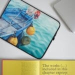 Blue And Yellow Boat Laptop Case