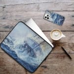 Navy Blue Ocean iPhone Case. "Bravery"