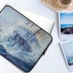 Boat in the Ocean Laptop Art Case