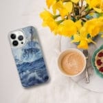 Navy Blue Ocean iPhone Case. "Bravery"