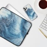 Blue Ocean Wave iPhone Case. "Night wave"