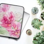 Pink Tulips Floral Laptop Case
