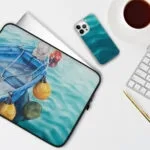 Watercolor Ocean Water Painting iPhone Case