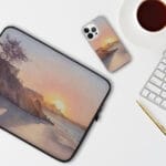 Sunset on the Ocean coast iPhone Case