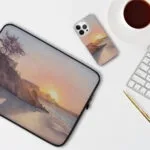 Sunset on the Ocean coast iPhone Case