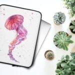 Pink Jellyfish Laptop Case