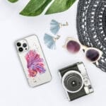 Pink Betta Fish Clear iPhone Case