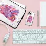 Pink Betta Fish Clear iPhone Case