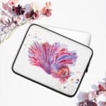 Pink Betta Fish Laptop Case