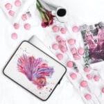 Pink Betta Fish Laptop Case