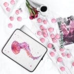 Pink Jellyfish Laptop Case