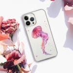 Pink Jellyfish Clear iPhone Case