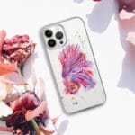 Pink Betta Fish Clear iPhone Case