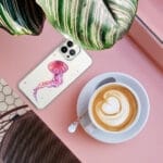 Pink Jellyfish Clear iPhone Case