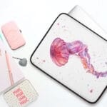 Pink Jellyfish Laptop Case