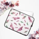 Pink Feathers Laptop Case