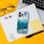 Blue Ocean Wave iPhone Case. "Through the light"