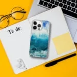 Blue Ocean Wave iPhone Case. "Through the light"