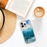 Blue Ocean Wave iPhone Case. "Through the light"