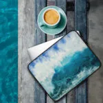 Blue Ocean Wave Art Laptop Case