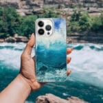 Blue Ocean Wave iPhone Case. "Through the light"