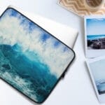 Blue Ocean Wave Art Laptop Case