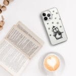 Cute winter penguin clear Christmas phone case