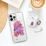 Pink Betta Fish Clear iPhone Case