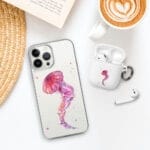 Pink Jellyfish Clear iPhone Case