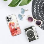 Pink Flamingo Clear iPhone case