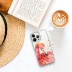 Pink Flamingo Clear iPhone case
