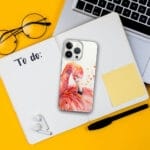 Pink Flamingo Clear iPhone case