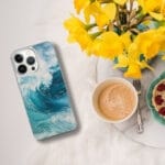 Blue Ocean Wave iPhone Case. "Fragile but strong"