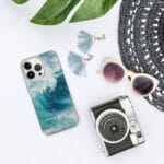 Blue Ocean Wave iPhone Case. "Fragile but strong"