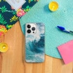 Blue Ocean Wave iPhone Case. "Fragile but strong"