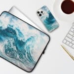 Blue Ocean Wave iPhone Case. "Fragile but strong"