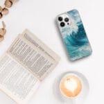 Blue Ocean Wave iPhone Case. "Fragile but strong"