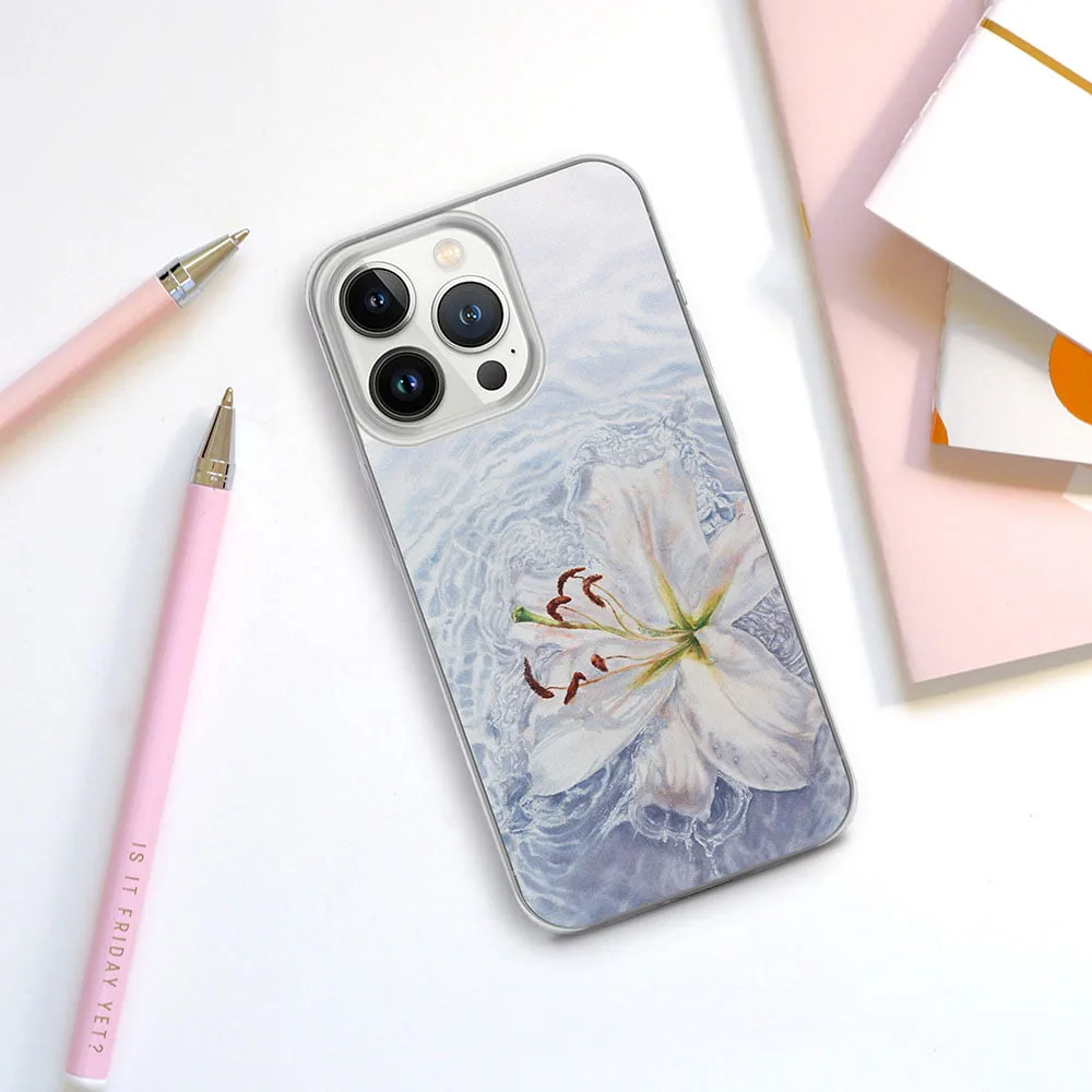 Floral White Water Lily iPhone Case. "In water. Lily"