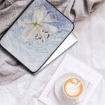 Lily Floral Laptop Case. "In water. Lily"