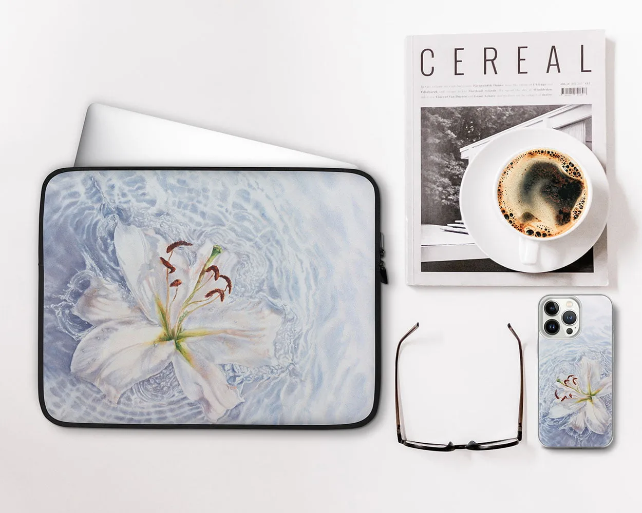 Floral White Water Lily iPhone Case. "In water. Lily"