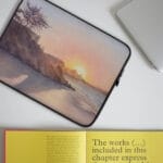 Sunset on the Ocean Coast Laptop Case